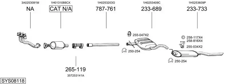 BOSAL SYS08118