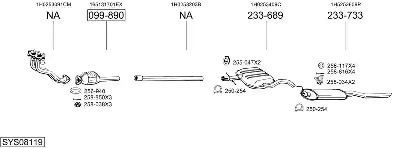 BOSAL SYS08119