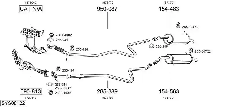 BOSAL SYS08122