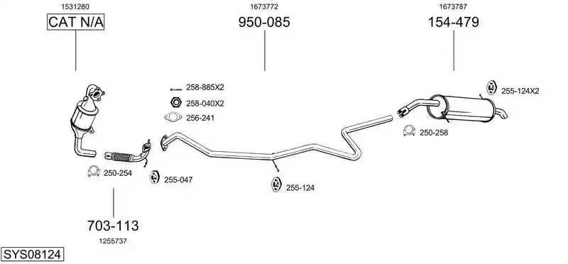 BOSAL SYS08124