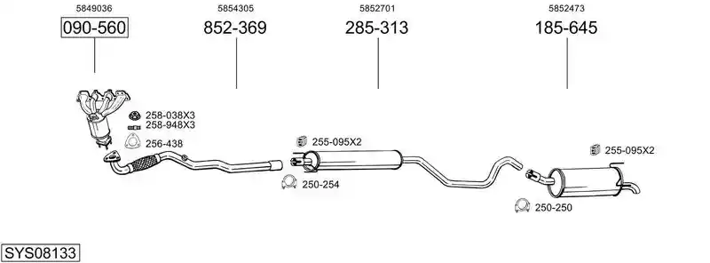 BOSAL SYS08133