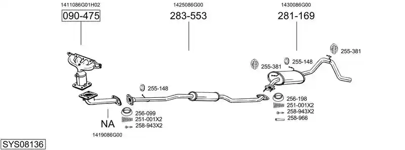 BOSAL SYS08136