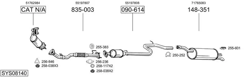 BOSAL SYS08140