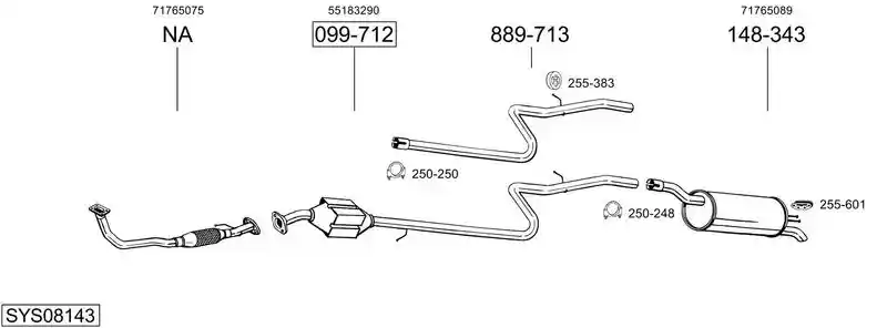 BOSAL SYS08143