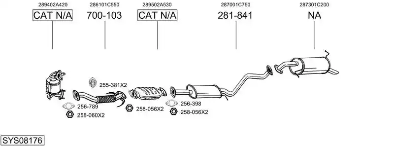 BOSAL SYS08176