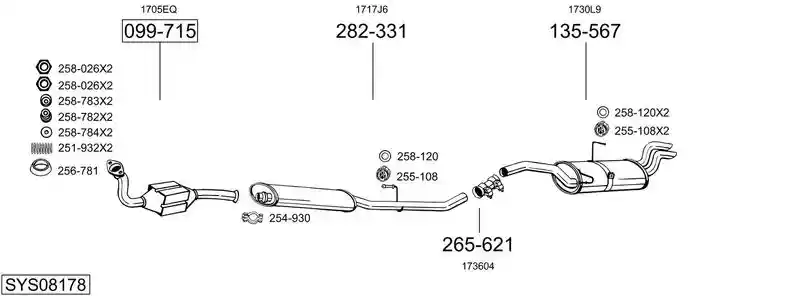 BOSAL SYS08178