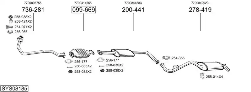BOSAL SYS08185