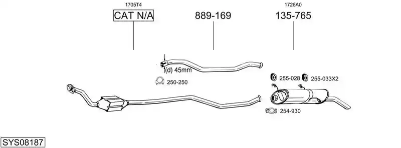 BOSAL SYS08187