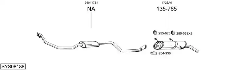 BOSAL SYS08188