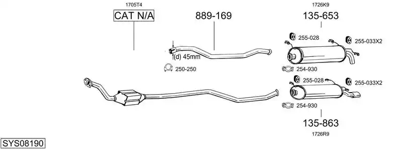 BOSAL SYS08190