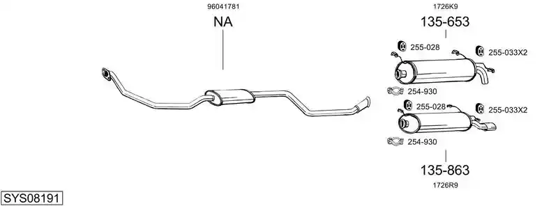 BOSAL SYS08191