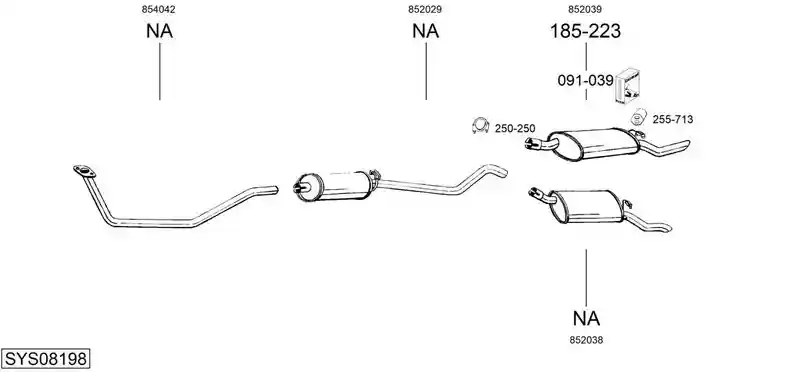BOSAL SYS08198