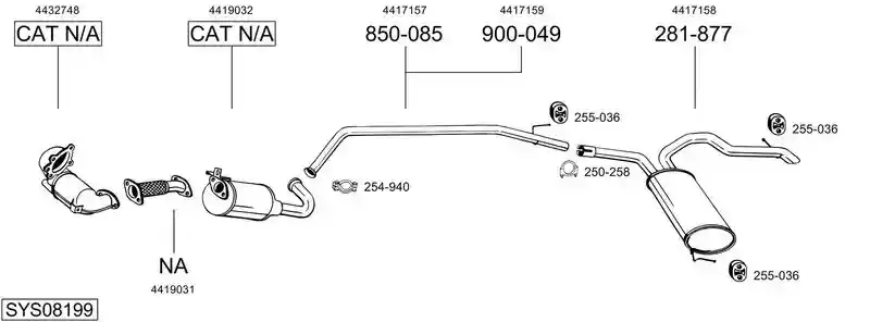 BOSAL SYS08199