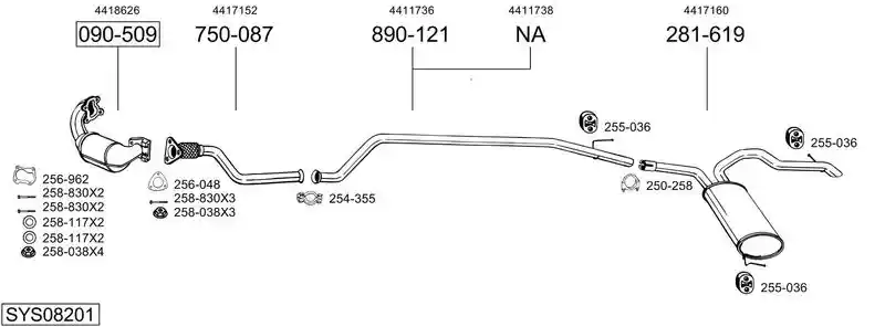BOSAL SYS08201