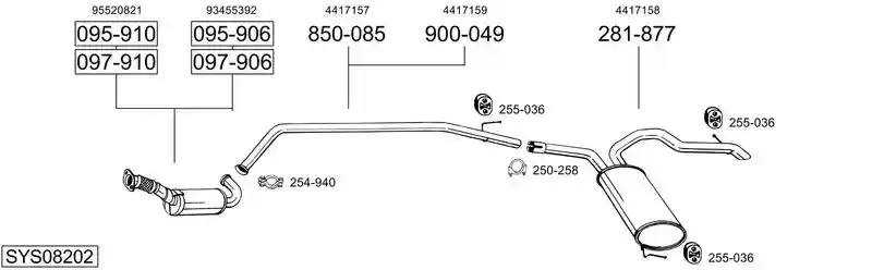 BOSAL SYS08202