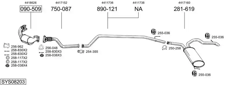 BOSAL SYS08203