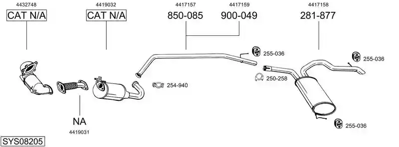 BOSAL SYS08205