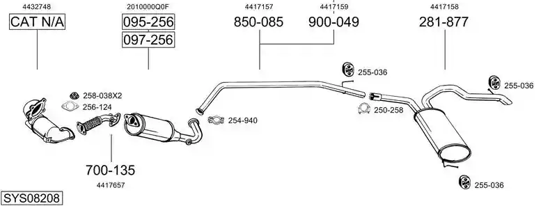 BOSAL SYS08208