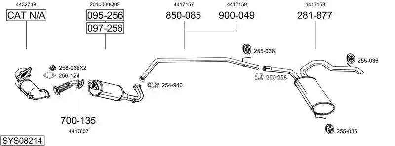 BOSAL SYS08214