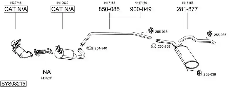 BOSAL SYS08215
