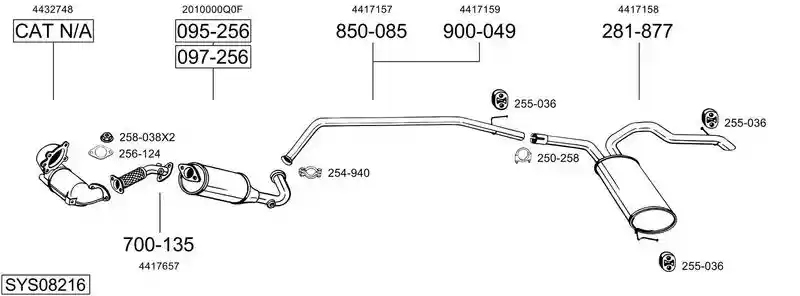 BOSAL SYS08216