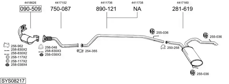 BOSAL SYS08217