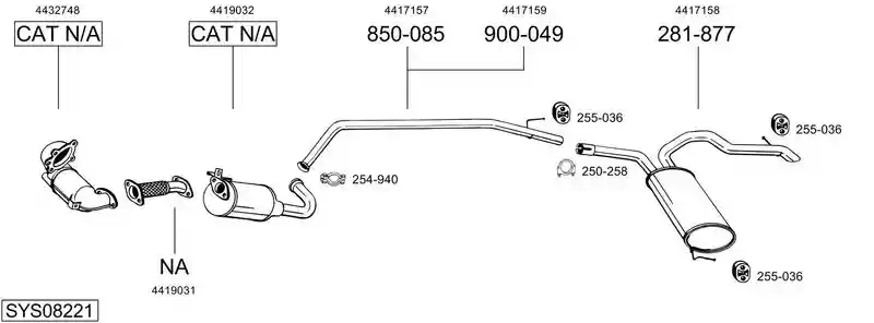 BOSAL SYS08221