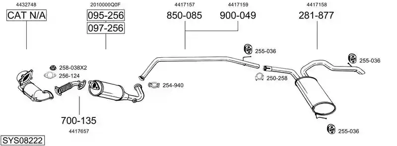 BOSAL SYS08222
