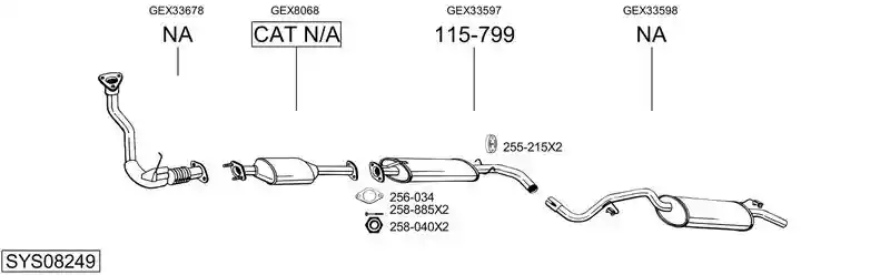 BOSAL SYS08249