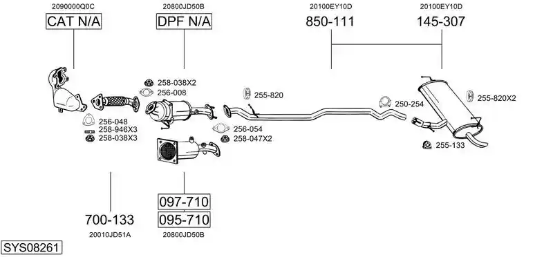 BOSAL SYS08261