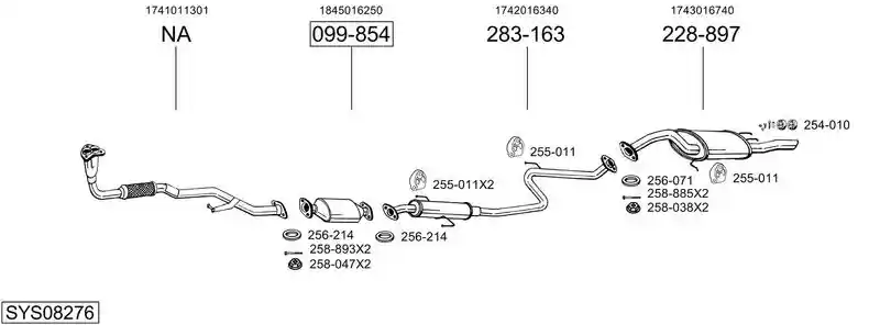 BOSAL SYS08276