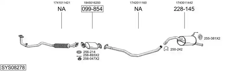 BOSAL SYS08278