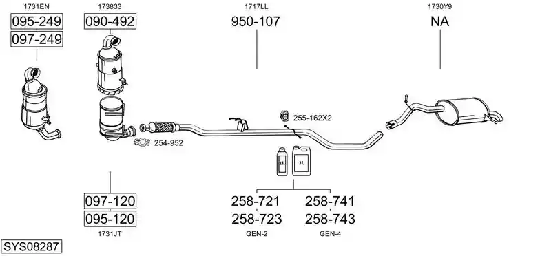 BOSAL SYS08287