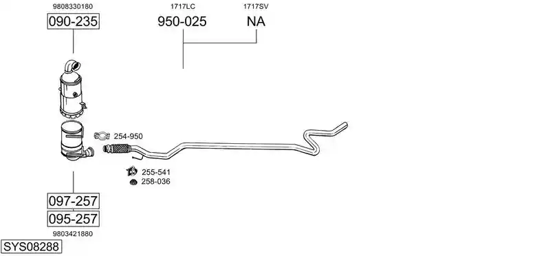 BOSAL SYS08288