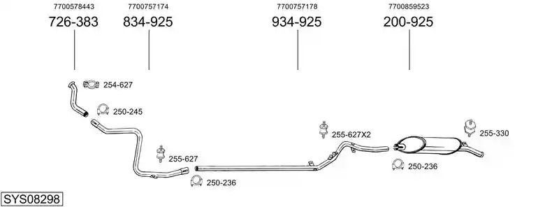 BOSAL SYS08298