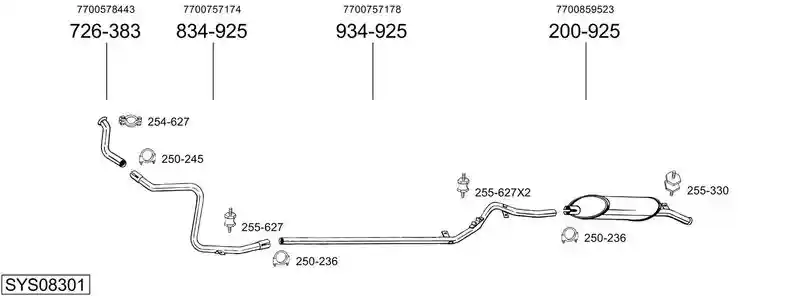 BOSAL SYS08301
