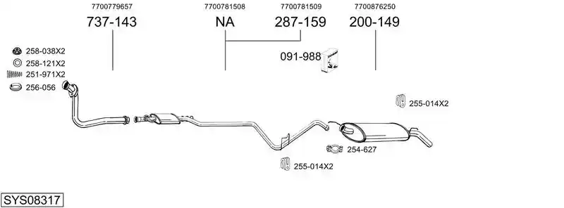 BOSAL SYS08317