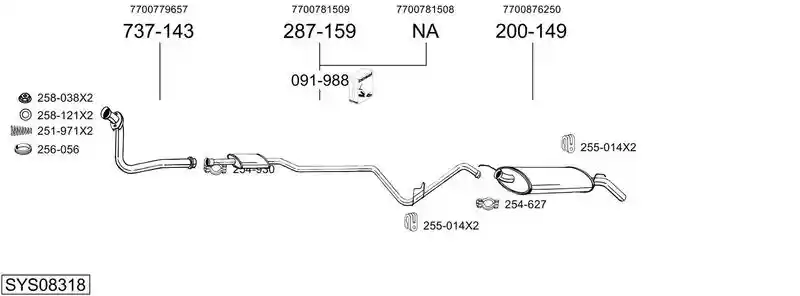 BOSAL SYS08318