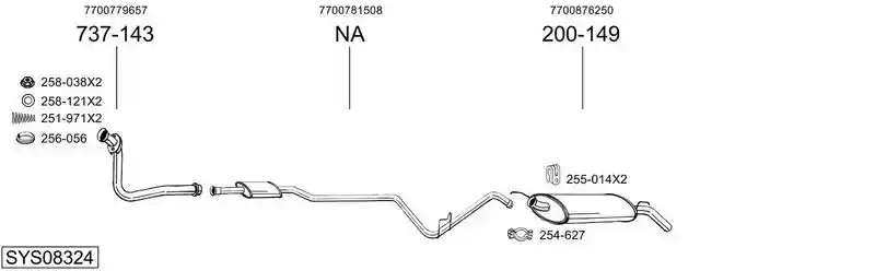 BOSAL SYS08324