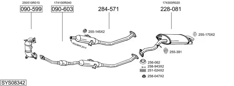 BOSAL SYS08342
