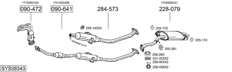 BOSAL SYS08343