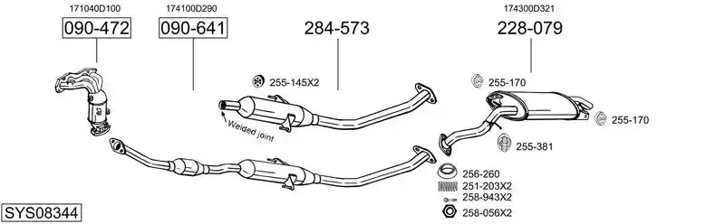BOSAL SYS08344