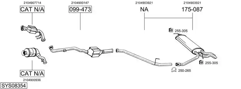 BOSAL SYS08354