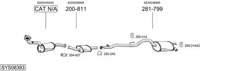 BOSAL SYS08383
