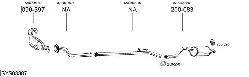 BOSAL SYS08387