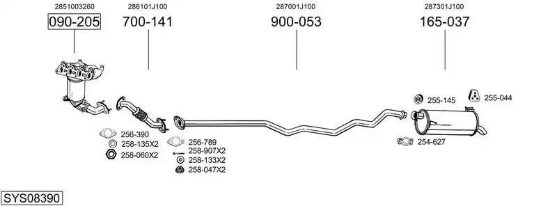 BOSAL SYS08390