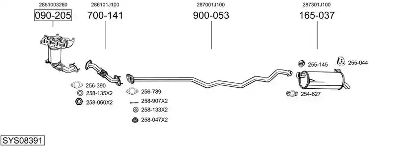 BOSAL SYS08391