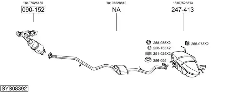 BOSAL SYS08392