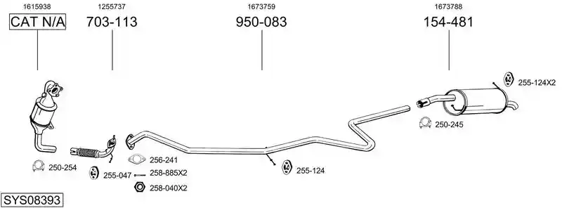 BOSAL SYS08393
