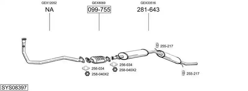 BOSAL SYS08397